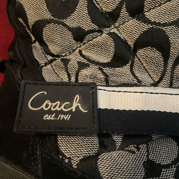 Women’s Coach Marriette logo canvas winter boots - Picture 9 of 13